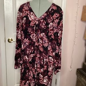 Garnet hill floral dress with gold Womens 12